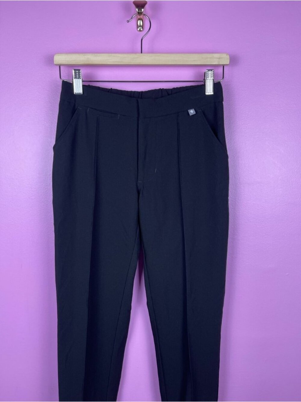 FIGS Satura Scrub Pants Women'S XXS Black TW2005 Seamed Front Discontinued - Picture 3 of 6